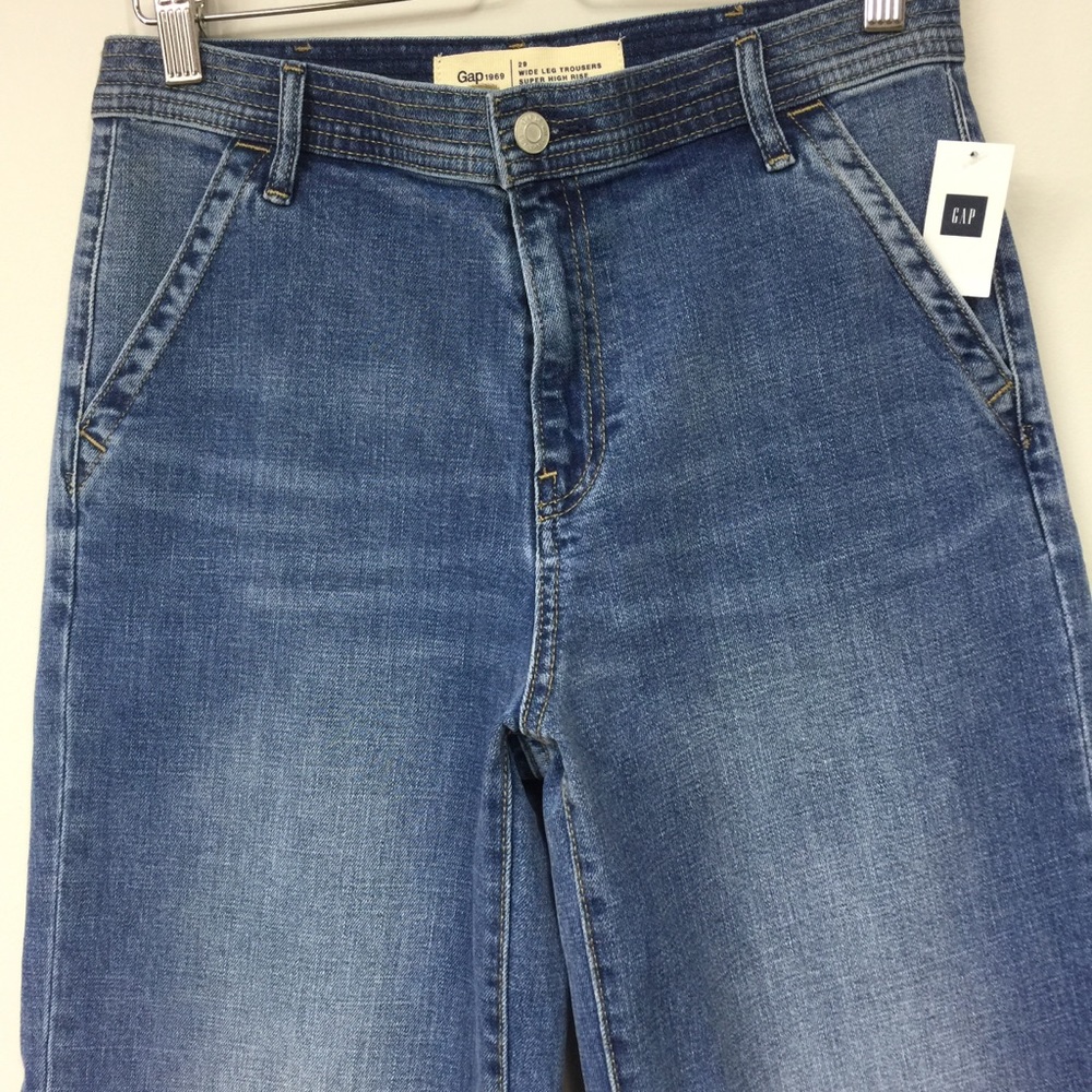 Gap wide leg trousers super high rise 24,29,27T - Picture 3 of 8